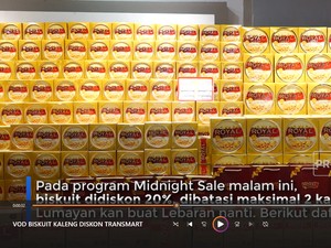 Siap-siap! Biskuit Diskon 20% di Transmart Midnight Sale