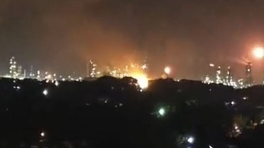 Ledakan Kilang Minyak di Dumai (Ist)