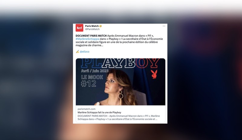 Menteri Sosial Ekonomi dan Asosiasi Prancis Marlene Schiappa jadi cover majalah Playboy. (Dok: Playboy) Menteri Sosial Ekonomi dan Asosiasi Prancis Marlene Schiappa jadi cover majalah Playboy. (Dok: Playboy)
