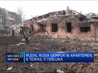 Video: Rudal Rusia Gempur 16 Apartemen, 6 Tewas & 11 Terluka