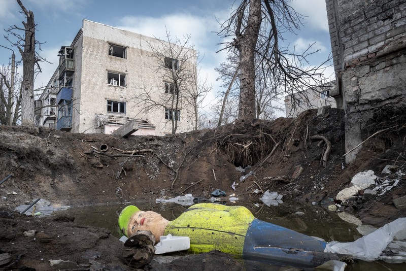 Sebuah serangan besar-besaran rudal Rusia mengguncang Ukraina, Minggu (2/4/2023). Serangan tersebut dilakukan di kota Kostyantynivka, Donbass, Ukraina Timur. (Anadolu Agency via Getty Images) Sebuah serangan besar-besaran rudal Rusia mengguncang Ukraina, Minggu (2/4/2023). Serangan tersebut dilakukan di kota Kostyantynivka, Donbass, Ukraina Timur. (Anadolu Agency via Getty Images)