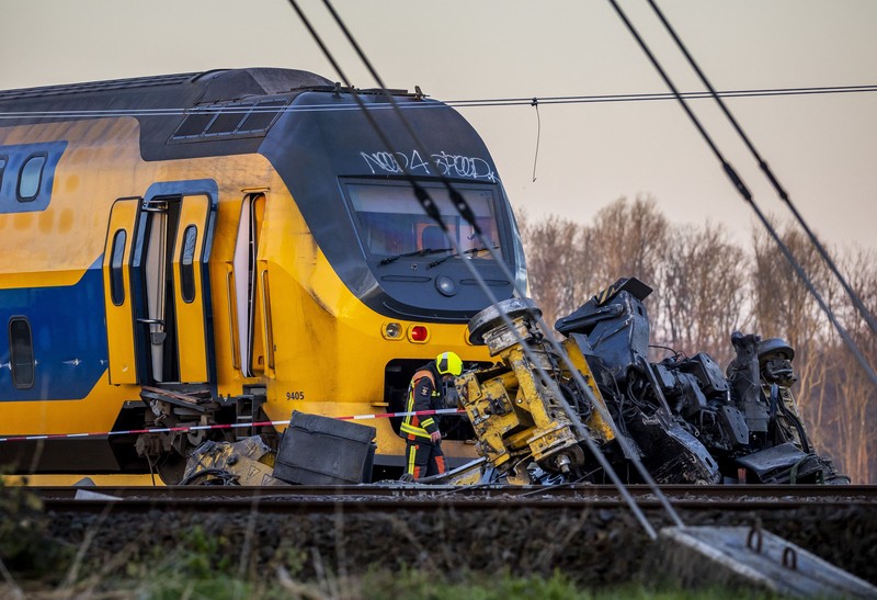 Kecelakaan kereta di Belanda (ANP/AFP via Getty Images)