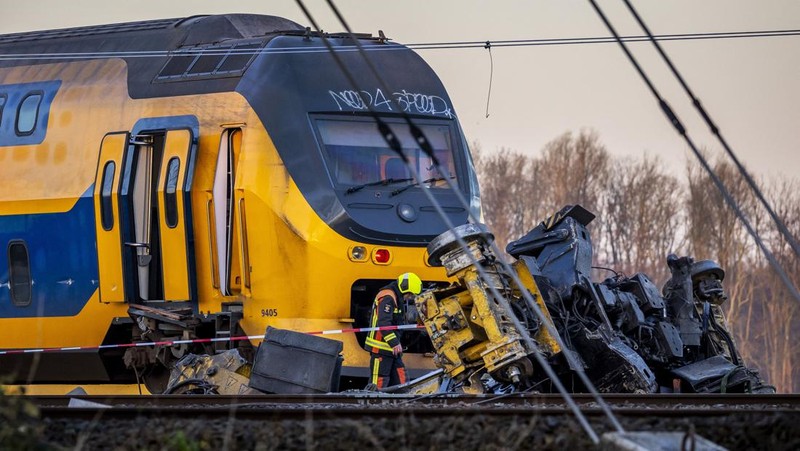 Kecelakaan kereta di Belanda (ANP/AFP via Getty Images)
