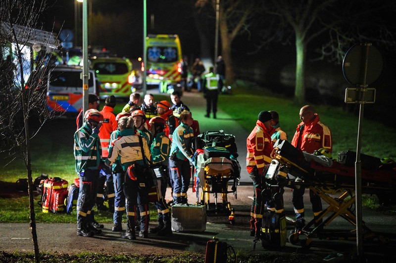 Kecelakaan kereta di Belanda (ANP/AFP via Getty Images)