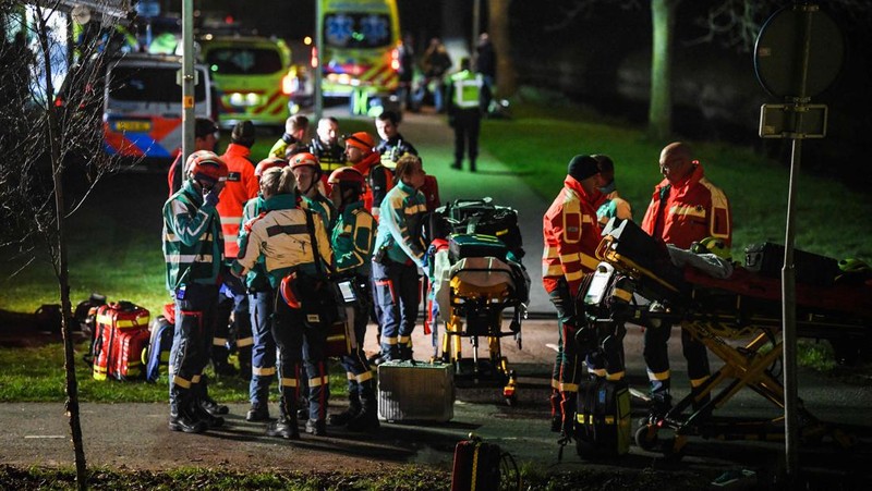 Kecelakaan kereta di Belanda (ANP/AFP via Getty Images)