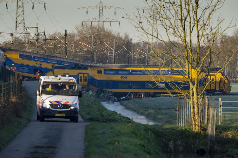 Kecelakaan kereta di Belanda (ANP/AFP via Getty Images) Kecelakaan kereta di Belanda (ANP/AFP via Getty Images)