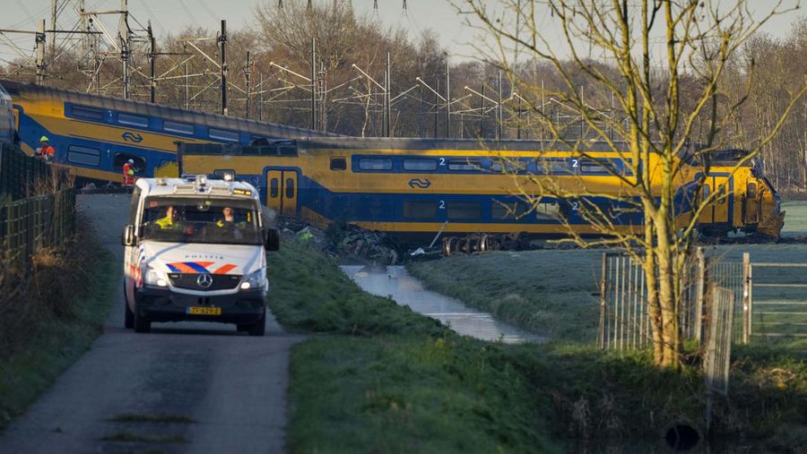 Kecelakaan kereta di Belanda (ANP/AFP via Getty Images)