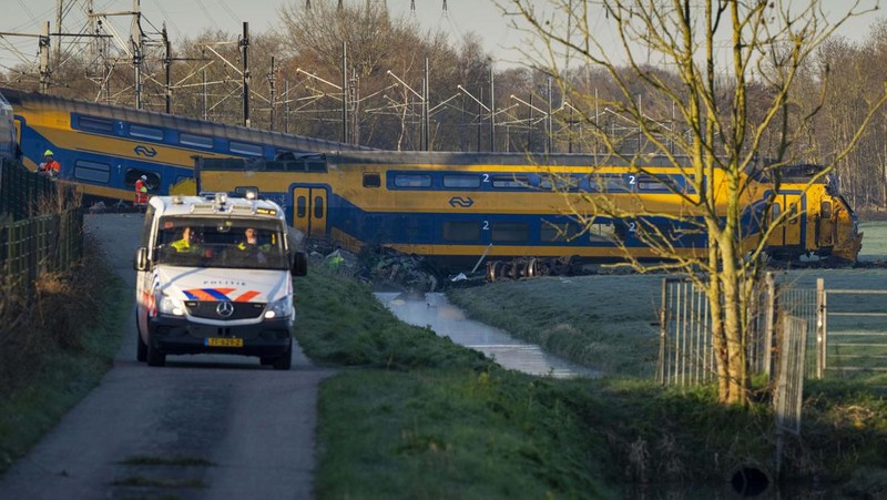 Kecelakaan kereta di Belanda (ANP/AFP via Getty Images)