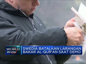 Video: Swedia Batalkan Larangan Bakar Al-Qur'an Saat Demo