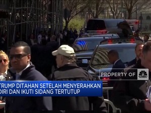  Trump Ditahan Setelah Menyerahkan Diri & Ikuti Sidang