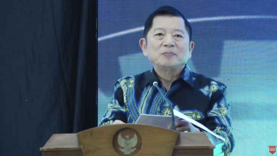 Suharso Monoarfa dalam acara rapat koordinasi pembangunan pusat 2023 (Tangkapan layar youtube)