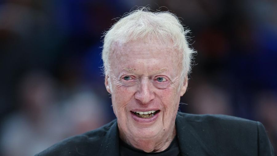 PORTLAND, OR - NOVEMBER 27: Nike co-founder Phil Knight is seen during the Purdue Boilermakers and Duke Blue Devils game in the Phil Knight Legacy Tournament Men's Championship at Moda Center on November 27, 2022 in Portland, Oregon. (Photo by Michael Hickey/Getty Images)