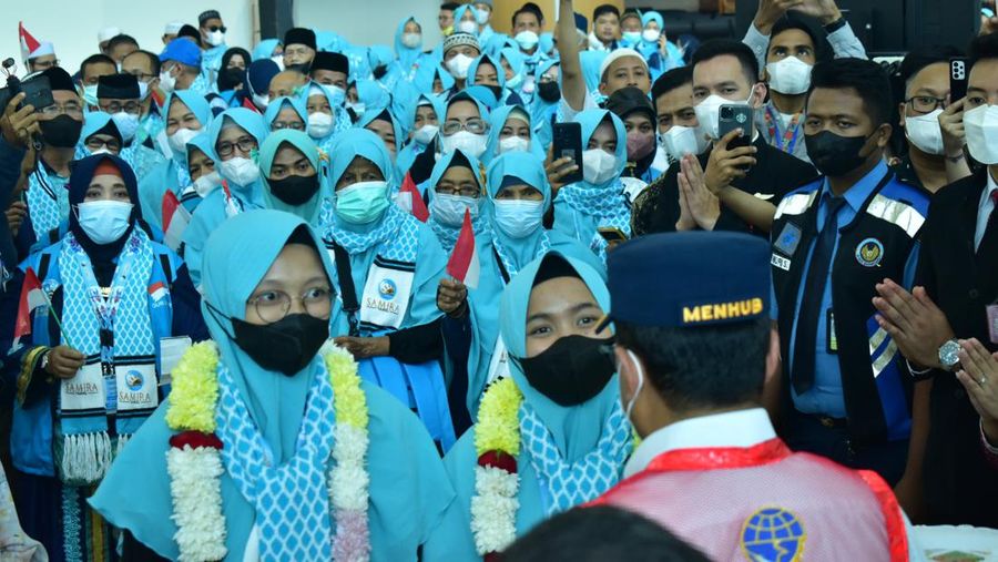 Bandara Kertajati ramai lagi dengan melayani penerbangan umrah. (Dok. Angkasa Pura II)