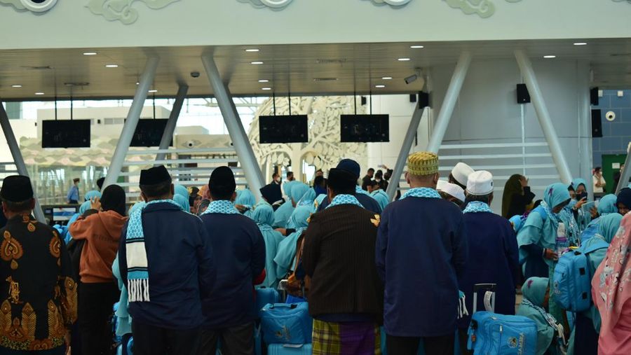 Bandara Kertajati ramai lagi dengan melayani penerbangan umrah. (Dok. Angkasa Pura II)