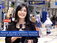 2 Pekan Jelang Lebaran, Stasiun Pasar Senen Ramai Pemudik