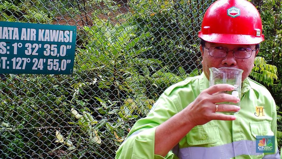 Mata Air Kawasi, Pulau Obi. (CNBC Indonesia/Suhendra)