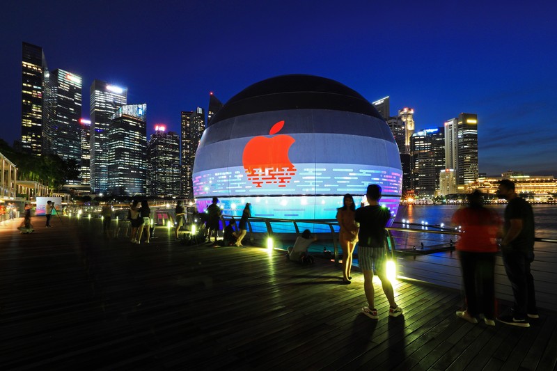 Apple store di Singapura (Getty Images/Suhaimi Abdullah) Apple store di Singapura (Getty Images/Suhaimi Abdullah)