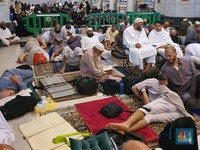 Penampakan Ramai Jemaah Iktikaf di Masjidil Haram Arab Saudi