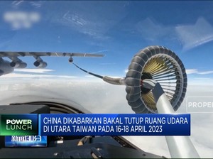  Memanas! China Bakal Tutup Ruang Udara Utara Taiwan