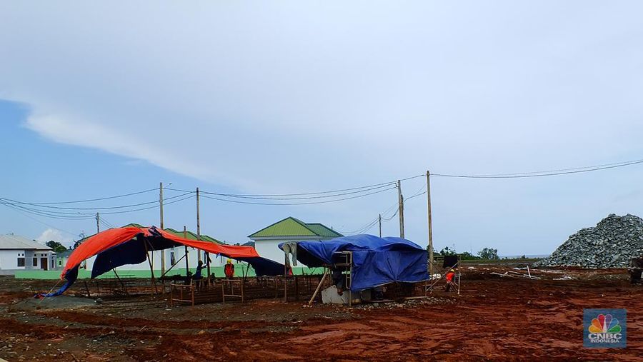 Limbah Tambang menjadi material Bermanfaat. (CNBC Indonesia/Suhendra)