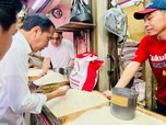 Wah! Jokowi Langsung Cek Pasar, Harga Beras Belum Turun
