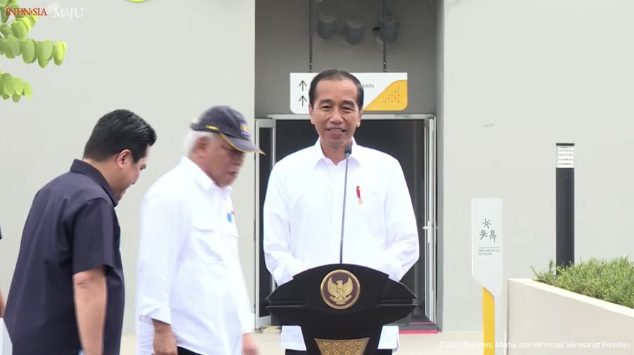 residen Jokowi Resmikan Hunian Milenial Untuk Indonesia, Depok, 13 April 2023