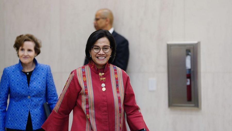 Menteri Keuangan Sri Mulyani menghadiri penandatanganan Compact II Millennium Challenge Corporation (MCC) – sebuah program hibah dari Pemerintah Amerika Serikat untuk Indonesia senilai 649 juta US Dollar. (Instagram @smindrawati)