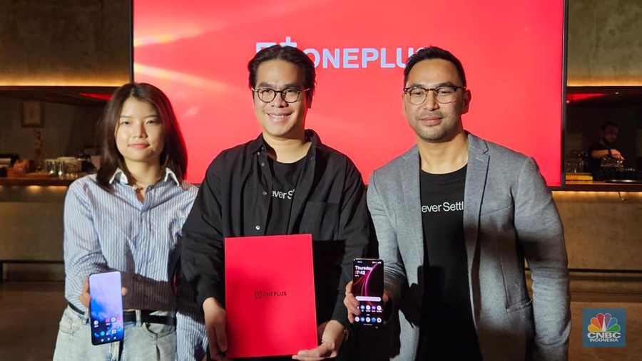 OnePlus kembali ke Indonesia. (CNBC Indonesia/Intan Rakhmayanti)