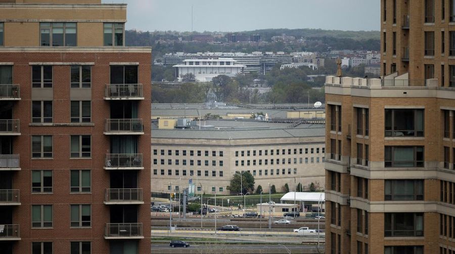 FILE PHOTO: The Pentagon building is seen in Arlington, Virginia, U.S, April 6, 2023. REUTERS/Tom Brenner/File Photo