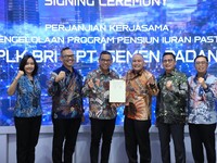 Semen Padang Kerja Sama Pengelolaan Dana Pensiun ke DPLK BRI