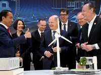 Momen Jokowi Resmikan Paviliun Indonesia di Hannover Messe