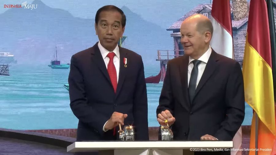 Presiden Jokowi Resmikan Pembukaan Paviliun Indonesia di Hannover Messe 2023, (17/4/2023). (Tangkapan Layar Youtube Sekretariat Presiden)