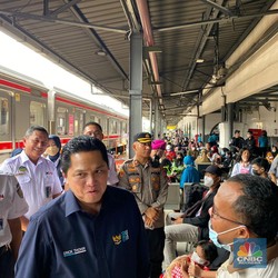 Erick Thohir Tiba-tiba ke Stasiun Pasar Senen, Ada Apa?