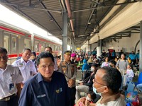 Erick Thohir Tiba-tiba ke Stasiun Pasar Senen, Ada Apa?
