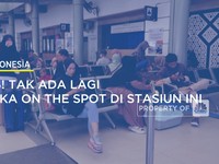 Ludes! Tak Ada Lagi Tiket KA On The Spot di Stasiun Ini
