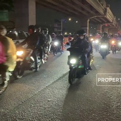 H-4 Lebaran, Pemudik Motor Padati Jalan Raya Kalimalang