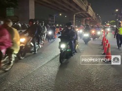 H-4 Lebaran, Pemudik Motor Padati Jalan Raya Kalimalang