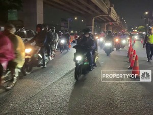 H-4 Lebaran, Pemudik Motor Padati Jalan Raya Kalimalang