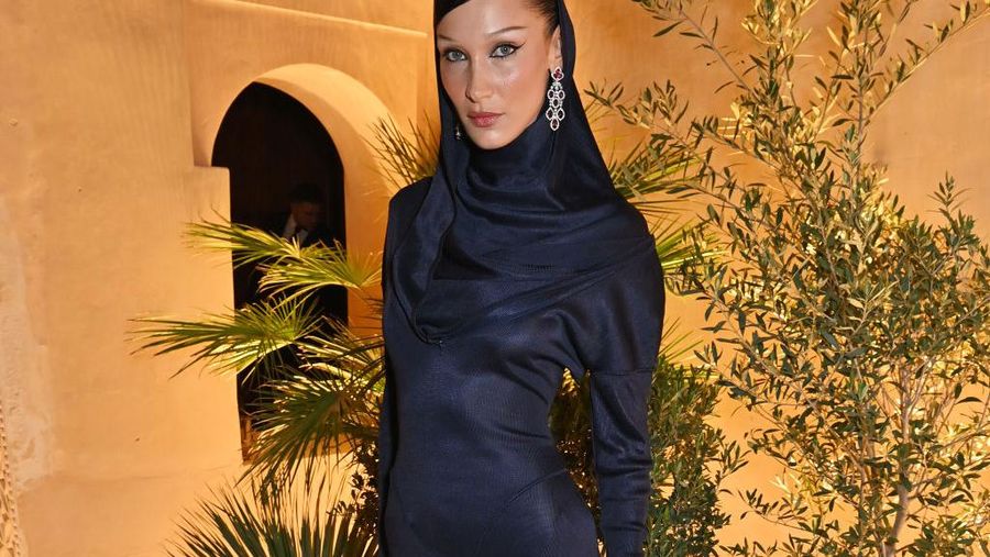 DOHA, QATAR - OCTOBER 26: Bella Hadid attends the Fashion Trust Arabia Prize 2022 Awards Ceremony at The National Museum of Qatar on October 26, 2022 in Doha, Qatar. (Photo by David M. Benett/Dave Benett/Getty Images for Fashion Trust Arabia)