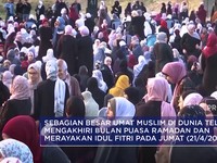 Video: Ribuan Umat Muslim di Gaza Laksanakan Salat Id
