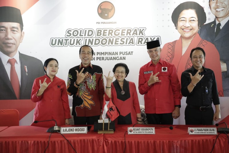 Megawati didampingi Jokowi umumkan Ganjar jadi capres PDIP (dok Istimewa)