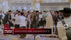 Video: Jokowi & Ma'ruf Amin Laksanakan Salat Id