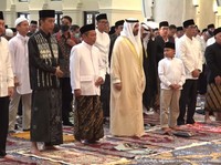 Video: Jokowi & Maruf Amin Salat Id Hingga Himbauan Menhub