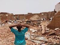 Potret Pilu Rumah Warga Sudan Luluh Lantak akibat Perang