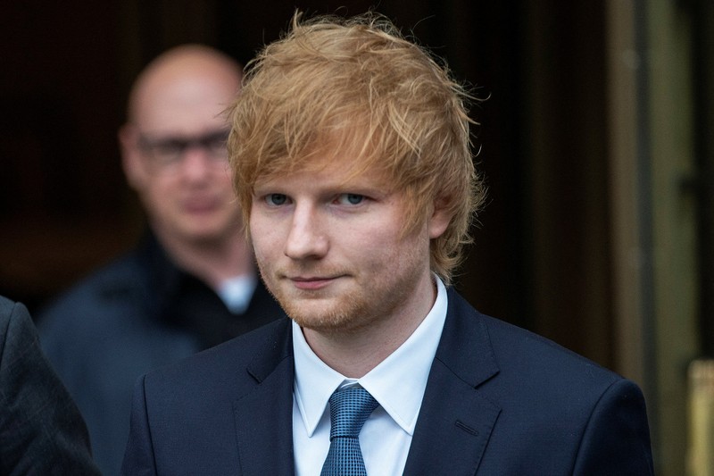 Singer Ed Sheeran arrives at Manhattan Federal Court for his copyright trial in New York City, U.S., April 25, 2023.  REUTERS/Eduardo Munoz