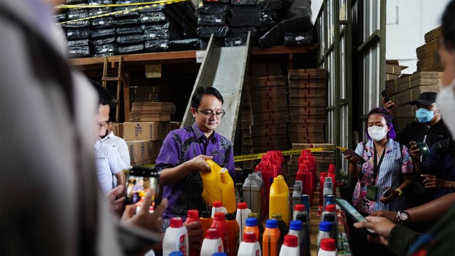 Penampakan terbaru gudang misterius di Tangerang, Banten yang digerebek Wamendag dan Novel Baswedan pertengahan April 2023. (Dok. Kemendag)