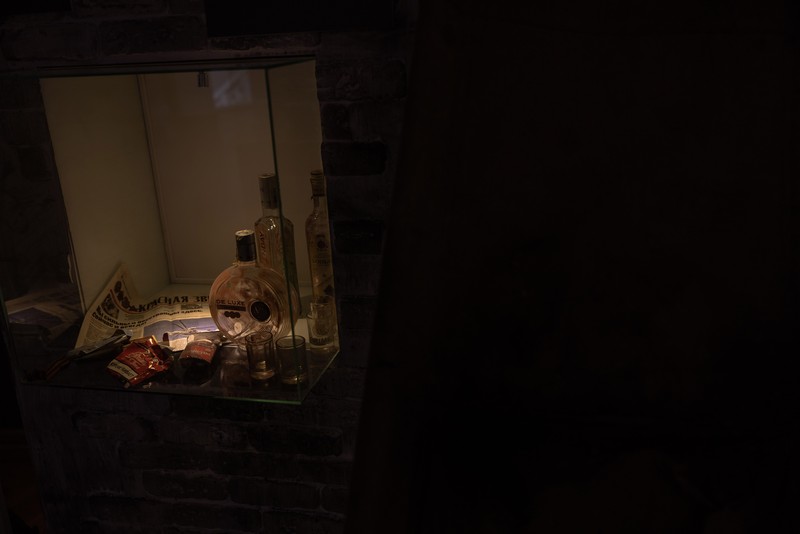 1252211004 KYIV, UKRAINE - APRIL 26: A man walks down the steps next to exhibited items of the Russian army on April 26, 2023 at the National Museum of the History of Ukraine in Kyiv, Ukraine. Museum curators retrieved a variety of items left by Russian soldiers during the first part of their 2022 invasion, when Russian forces occupied areas around Kyiv. Russia ultimately retreated from around the capital, concentrating its land war in the east. (Photo by Roman Pilipey/Getty Images)