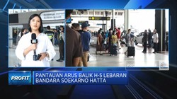 Pantauan Arus Balik H-5 Lebaran di Bandara Soekarno Hatta