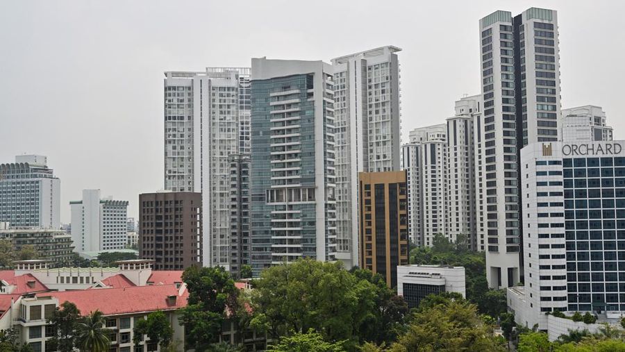 A view of private residential properties near Orchard Road in Singapore April 13, 2023. REUTERS/Caroline Chia