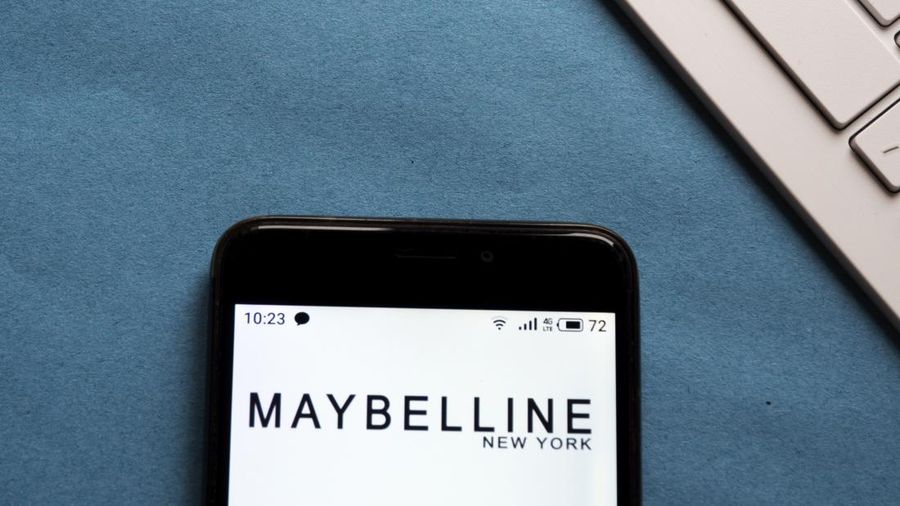 Ilustrasi logo Maybelline (SOPA Images/LightRocket via Getty Images)